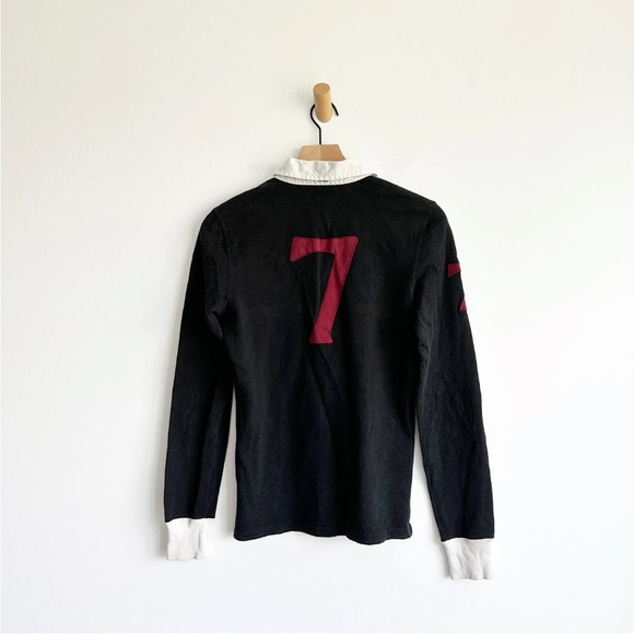 Ralph Lauren Rugby 2004 Polo Long Sleeve Shirt Medium Crest Embroidered Vintage - Picture 5 of 11